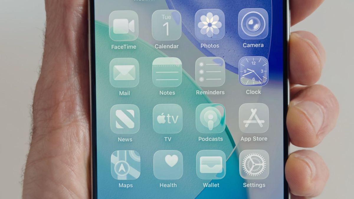 Le Liquid Glass d'iOS 26. // Source : Apple Le Liquid Glass d'iOS 26. // Source : Apple