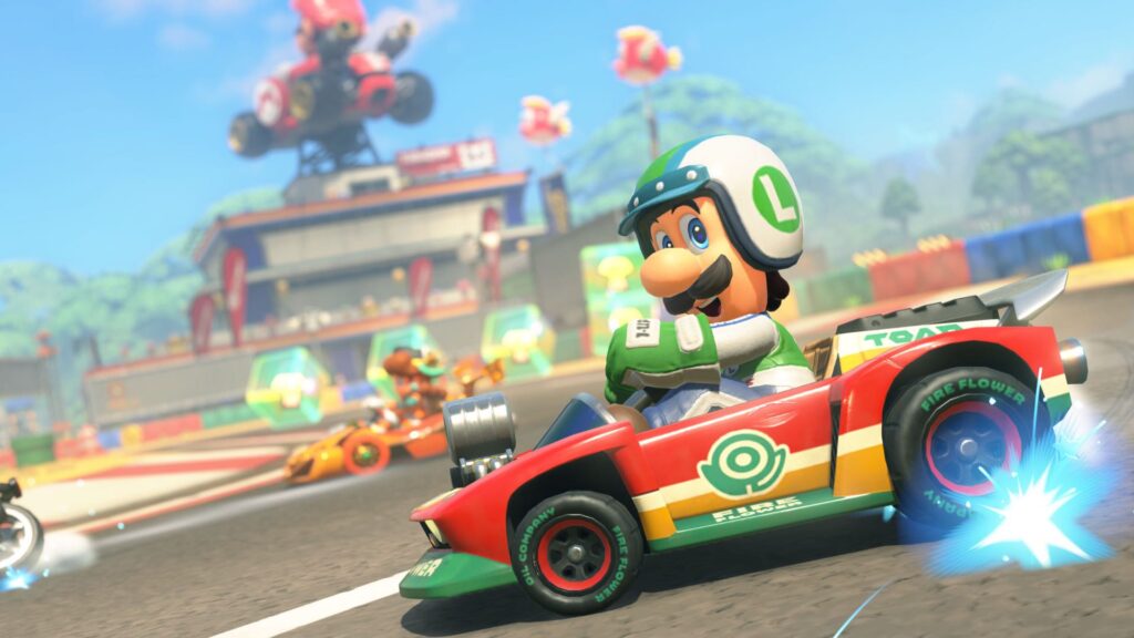 Luigi dans Mario Kart World. // Source : Nintendo Luigi dans Mario Kart World. // Source : Nintendo
