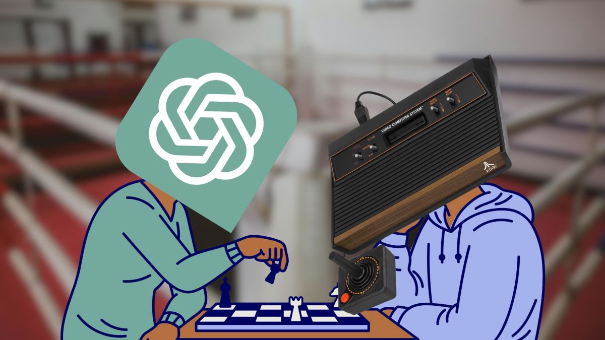 ChatGPT battu par une Atari 2600 aux échecs // Source : Montage Numerama ChatGPT battu par une Atari 2600 aux échecs // Source : Montage Numerama