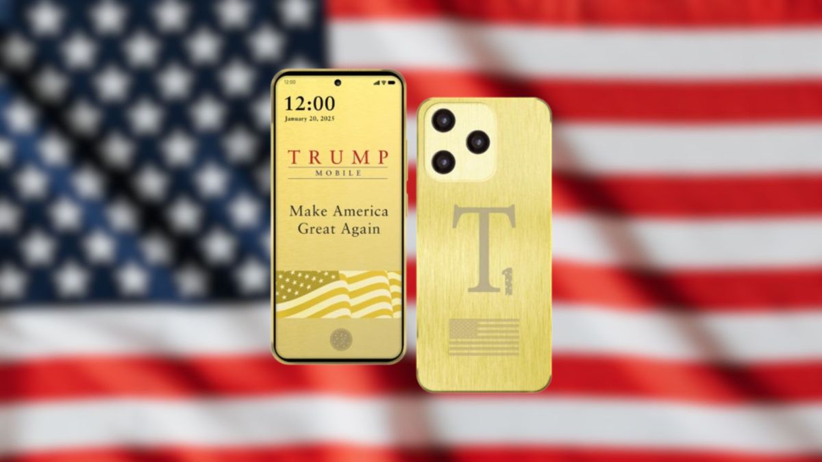 Le Trump T1 de Trump Mobile // Source : Montage Numerama Le Trump T1 de Trump Mobile // Source : Montage Numerama