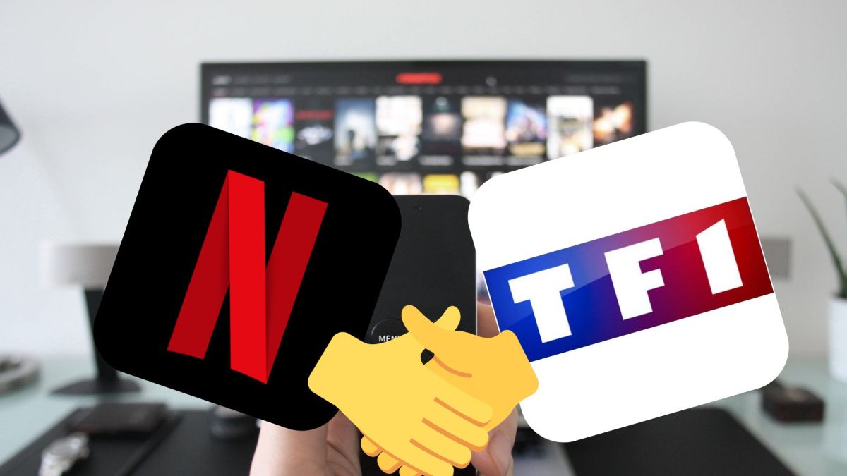 Netflix et le groupe TF1 s'associent // Source : Montage Numerama Netflix et le groupe TF1 s'associent // Source : Montage Numerama