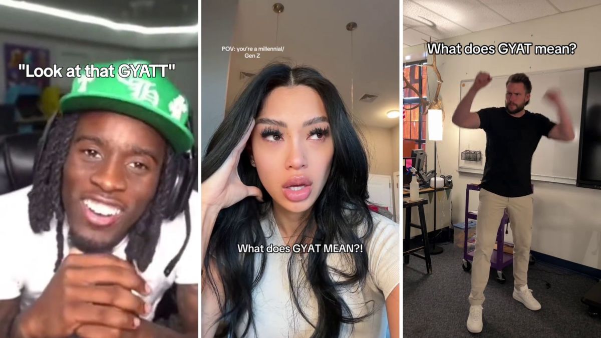 L'expression « gyatt » est très populaire sur TikTok // Source : Montage Numerama L'expression « gyatt » est très populaire sur TikTok // Source : Montage Numerama