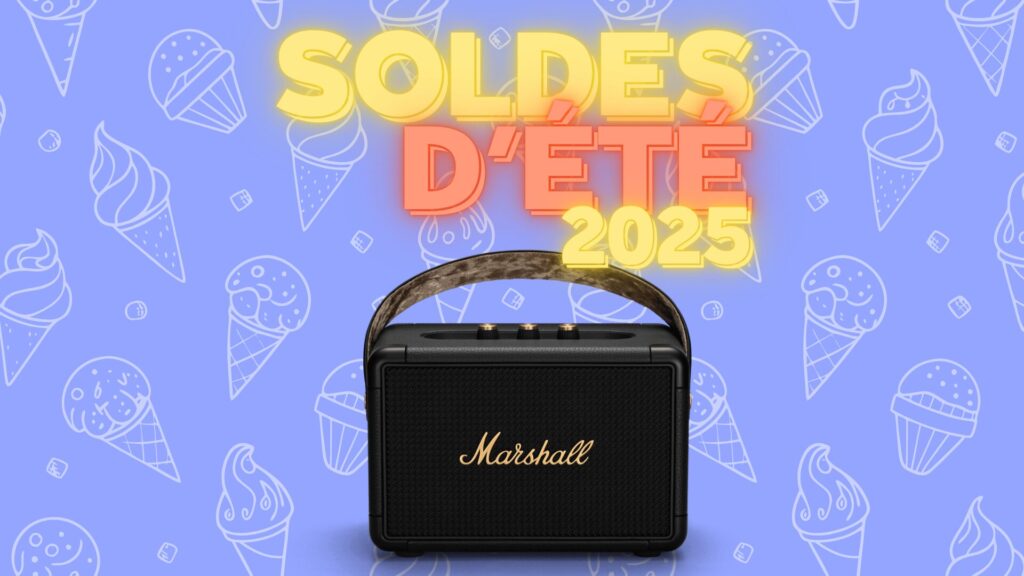 Enceinte Marshall Kilburn II Black and Brass // Source : Marshall