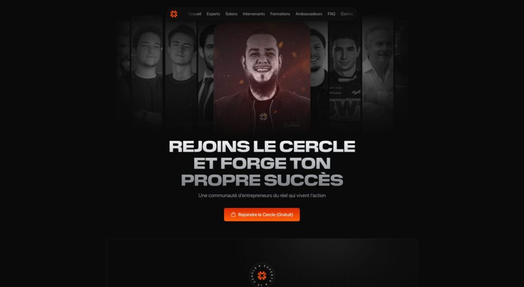 Le site Internet de la communauté Le Cercle // Source : Capture Numerama Le site Internet de la communauté Le Cercle // Source : Capture Numerama
