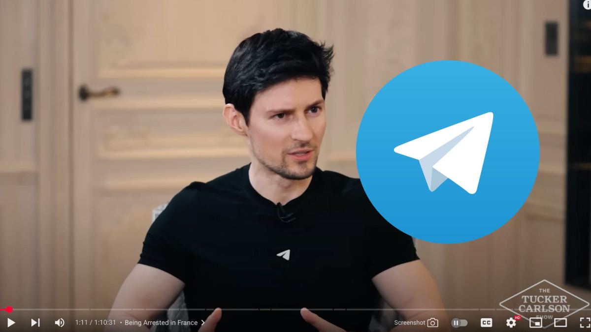 Pavel Durov chez Tucker Carlson. // Source : Telegram Pavel Durov chez Tucker Carlson. // Source : Telegram