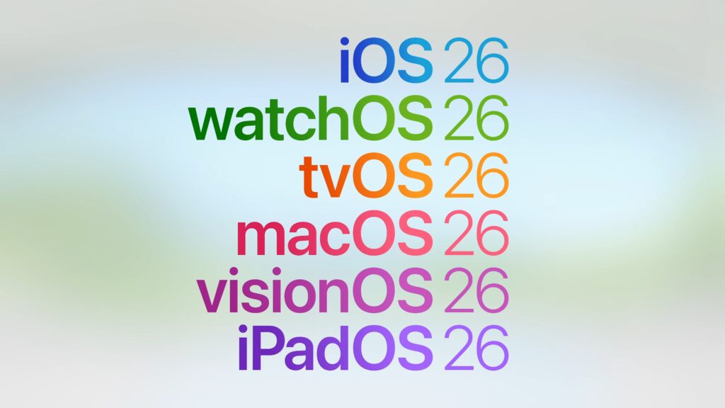 Les nouveaux noms des OS d'Apple. // Source : Apple Les nouveaux noms des OS d'Apple. // Source : Apple