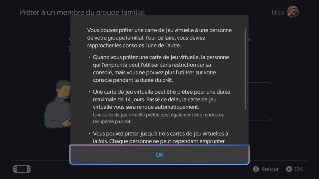Le prêt d'un jeu est soumis à de nombreuses restrictions. Le prêt d'un jeu est soumis à de nombreuses restrictions.
