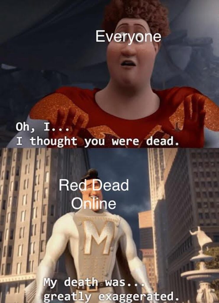 Mème Red Dead Online // Source : Reddit Mème Red Dead Online // Source : Reddit