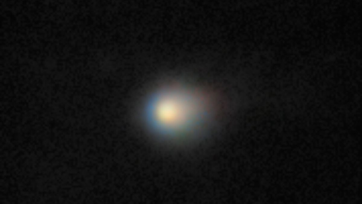 La comète interstellaire, vue par l'observatoire Gemini. // Source : International Gemini Observatory/NOIRLab/NSF/AURA/K. Meech (IfA/U. Hawaii) Image Processing: Jen Miller & Mahdi Zamani (NSF NOIRLab)