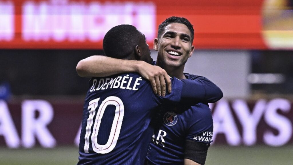 Le PSG pendant la Coupe du monde des clubs // Source : Compte X du PSG Le PSG pendant la Coupe du monde des clubs // Source : Compte X du PSG