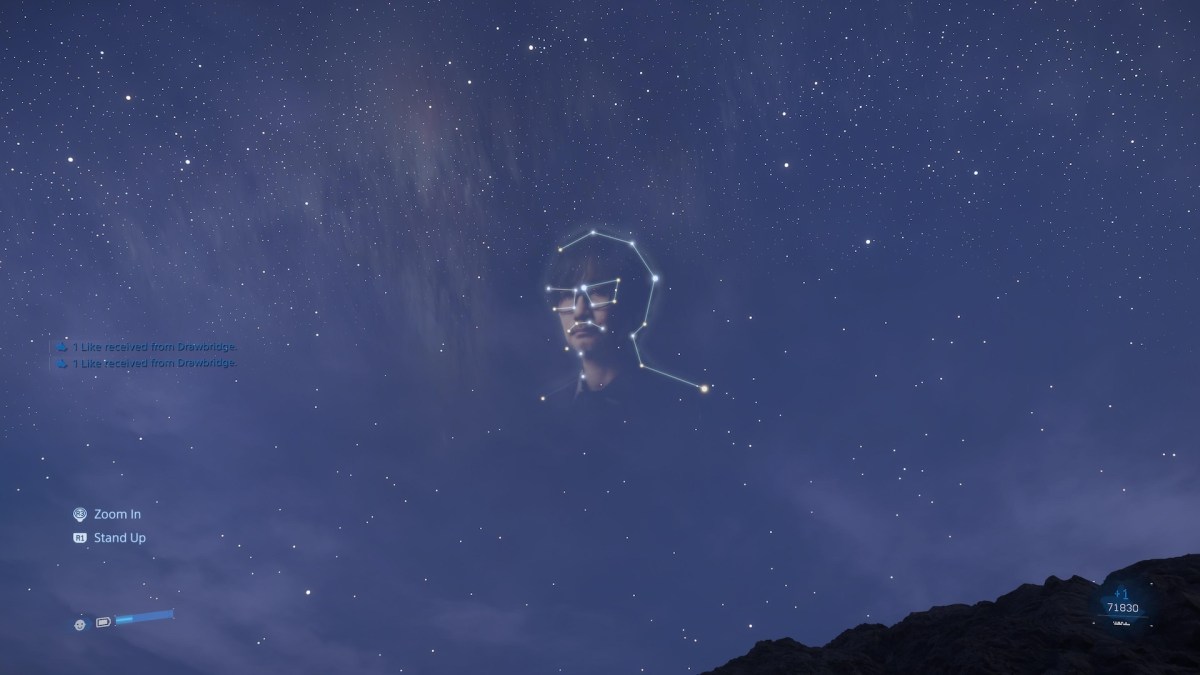 Hideo Kojima dans Death Stranding 2 // Source : Reddit Hideo Kojima dans Death Stranding 2 // Source : Reddit