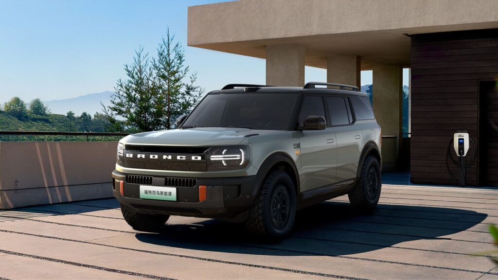 Le Ford Bronco électrique en Chine // Source : Ford Chine Le Ford Bronco électrique en Chine // Source : Ford Chine