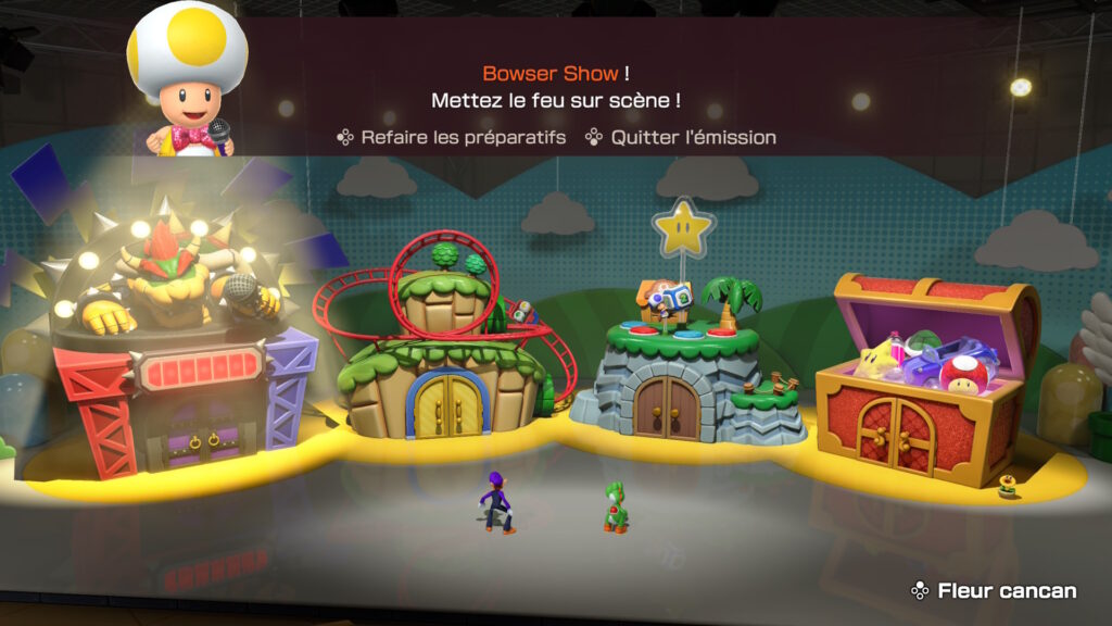 Jamboree TV prend la forme d'un jeu indépendant avec 4 sélections possibles. Jamboree TV prend la forme d'un jeu indépendant avec 4 sélections possibles.