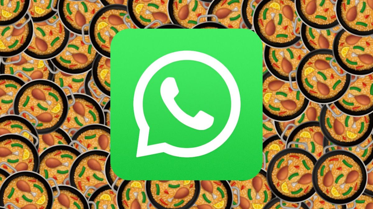 Pourquoi l'emoji paella n'est pas le même sur WhatsApp // Source : Montage Numerama