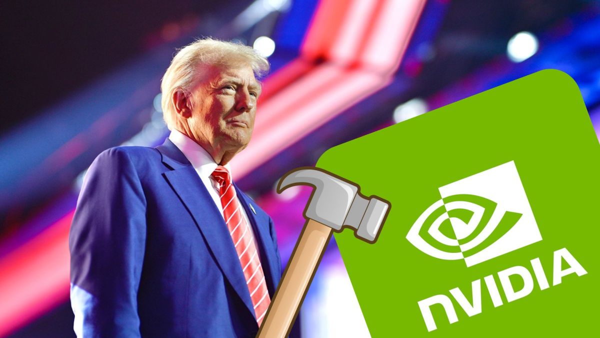 Trump a réfléchi à démanteler Nvidia // Source : Montage Numerama Trump a réfléchi à démanteler Nvidia // Source : Montage Numerama