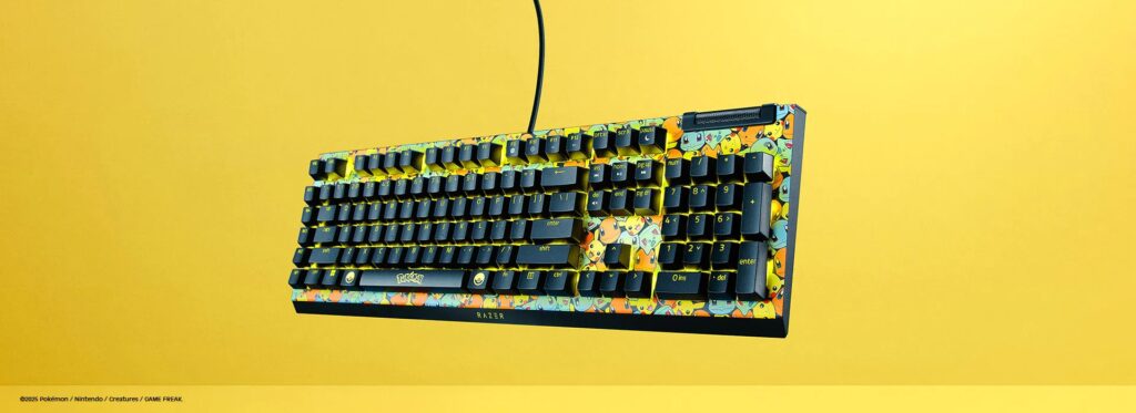 Le clavier BlackWidow Pokémon // Source : Razer Le clavier BlackWidow Pokémon // Source : Razer