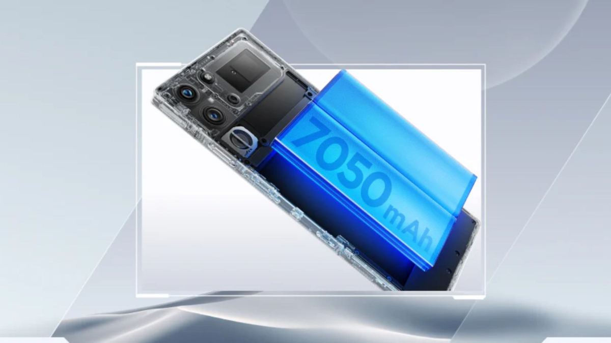 Le Redmagic 10 Pro et sa batterie de 7 050 mAh. // Source : Redmagic Le Redmagic 10 Pro et sa batterie de 7 050 mAh. // Source : Redmagic