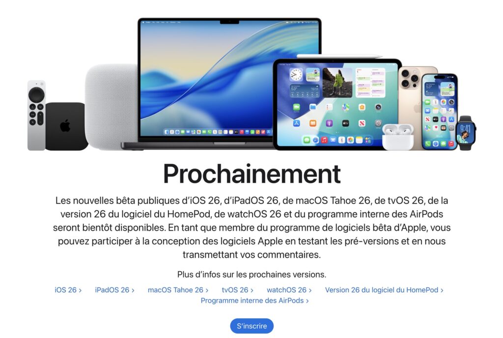 Le site beta.apple.com Screenshot 2025-07-08 at 09.45.36