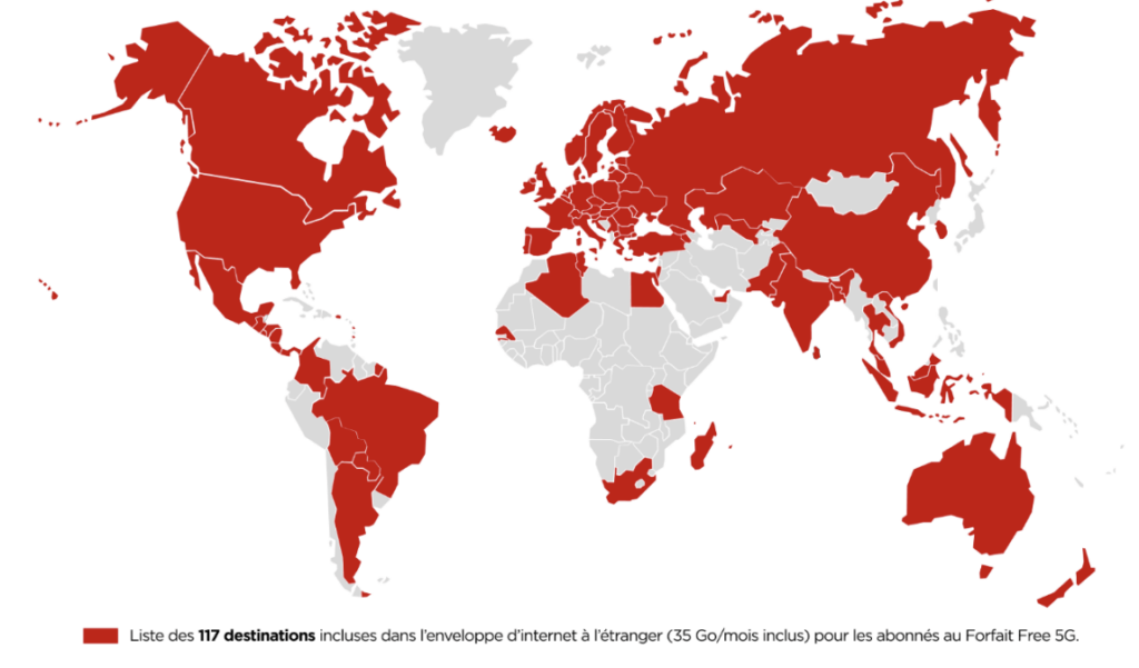 La carte de validité du forfait Free 5G. La carte de validité du forfait Free 5G.