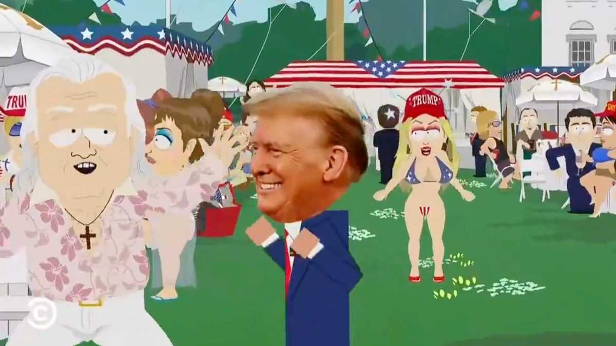 Travailler n'est pas la priorité de Donald Trump selon South Park. Travailler n'est pas la priorité de Donald Trump selon South Park.