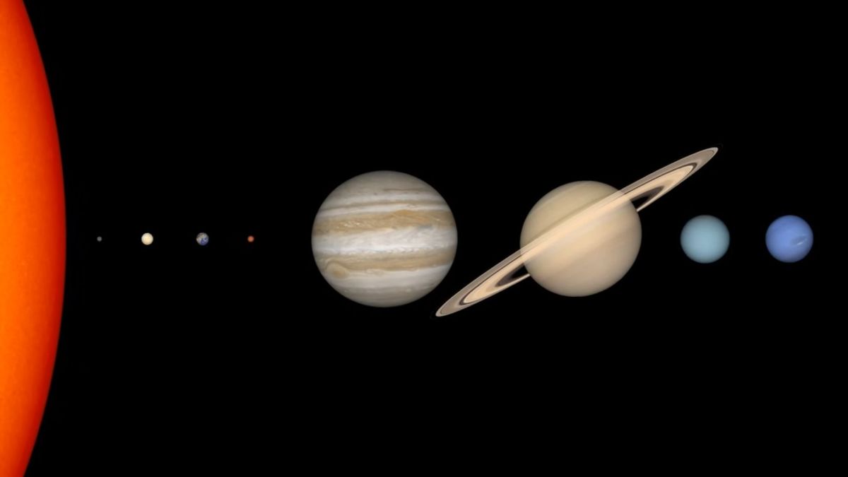 Représentation du système solaire. // Source : Capture YouTube NasaJPL Edu Représentation du système solaire. // Source : Capture YouTube NasaJPL Edu