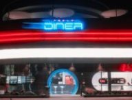 Le nouveau restaurant Tesla Diner à Hollywood // Source : Tesla via X Le nouveau restaurant Tesla Diner à Hollywood // Source : Tesla via X