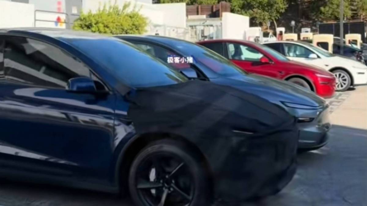 Futur Tesla Model Y low cost // Source : Geek piggy sur Weibo Futur Tesla Model Y low cost // Source : Geek piggy sur Weibo