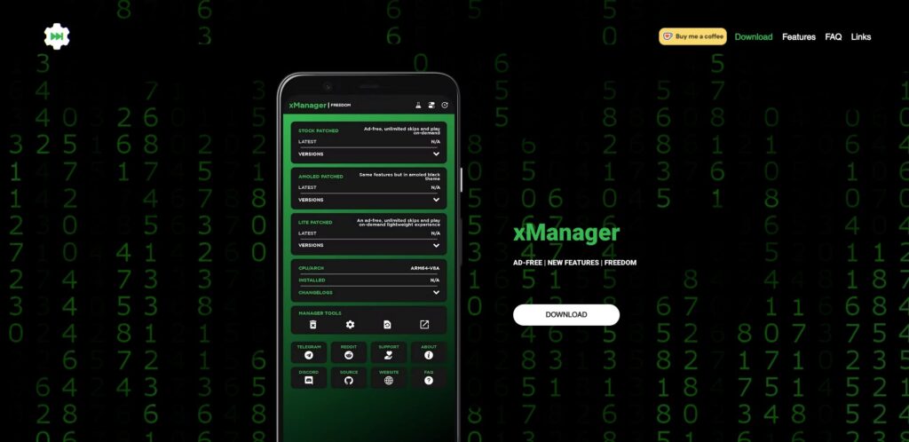 Le site de xManager // Source : Capture Numerama Le site de xManager // Source : Capture Numerama