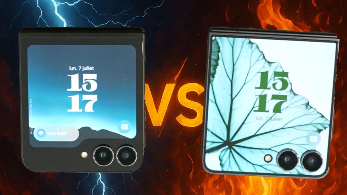 Z Flip 6 vs Z Flip 7 // Source : Numerama Z Flip 6 vs Z Flip 7 // Source : Numerama
