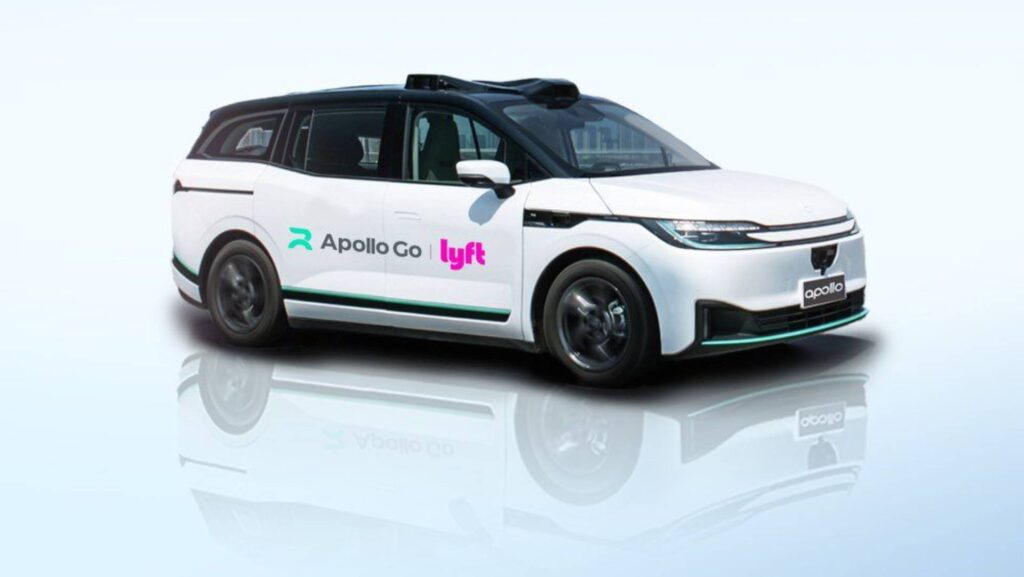 Baidu Lyft robotaxi Apollo Go  // Source : Lyft