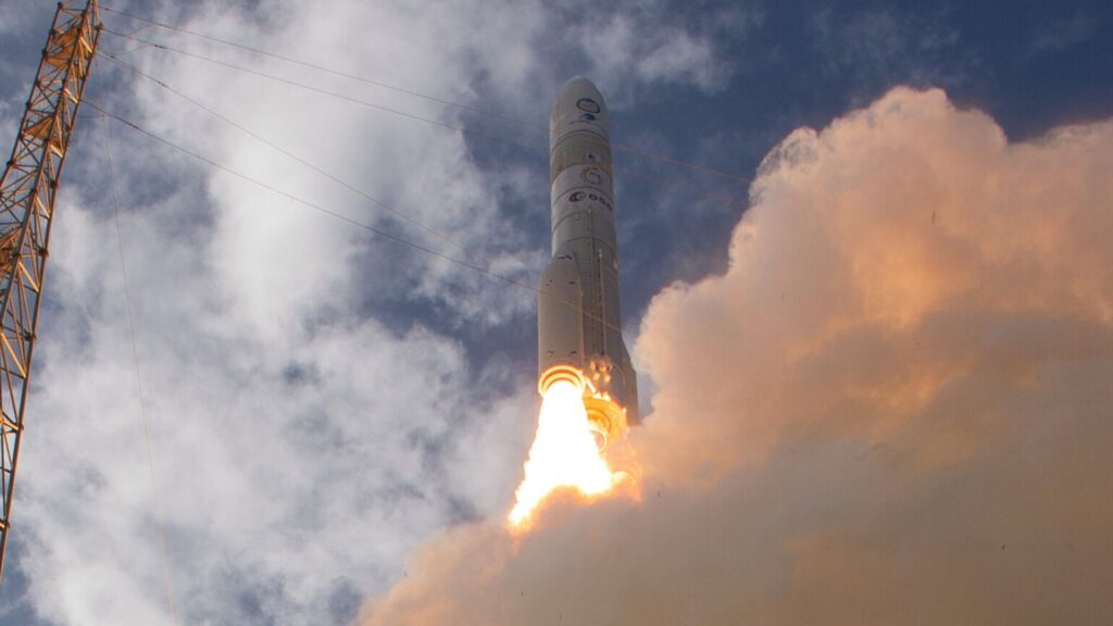 Décollage d'Ariane 6 en juillet 2024. // Source : European Space Agency Décollage d'Ariane 6 en juillet 2024. // Source : European Space Agency