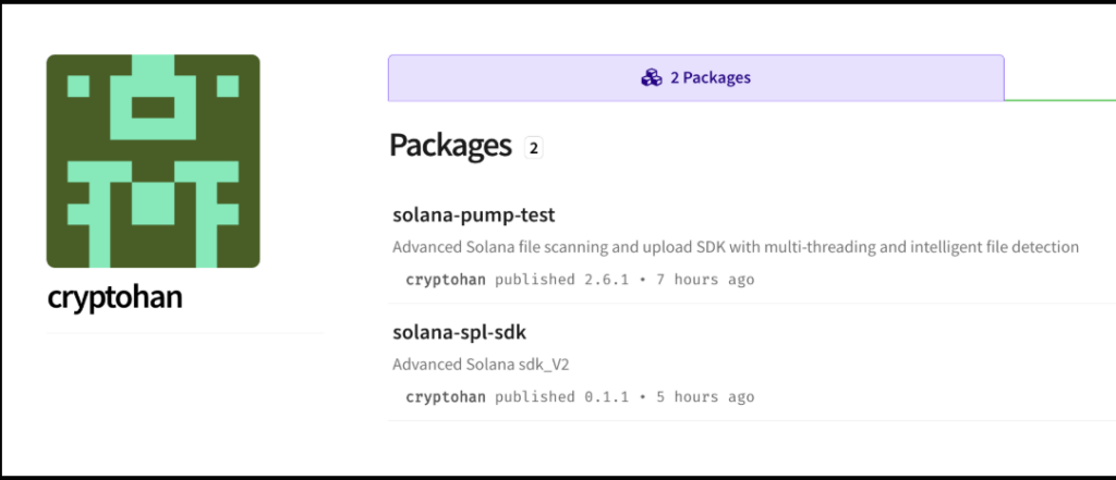 Lot de packages malveillants publié sur la plateforme npm  // Source : Safety