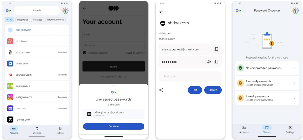 L'application Gestionnaire de Mots de Passe est disponible en téléchargement depuis le 20 août 2025 // Source : GooglePlay