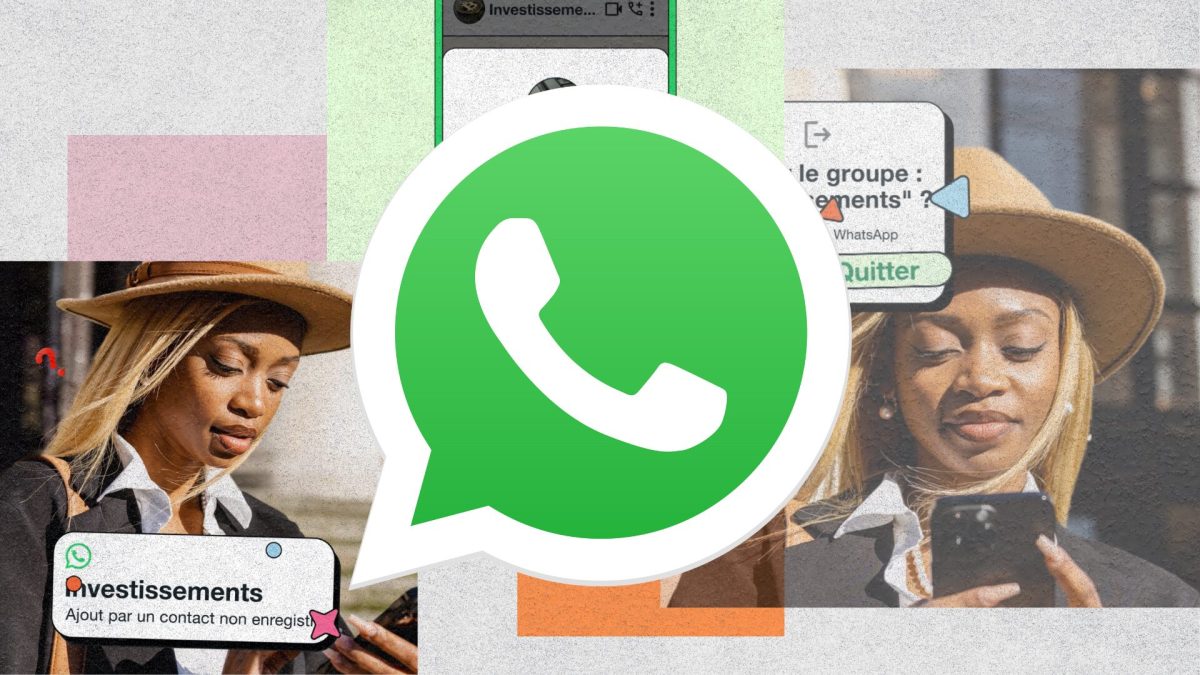 Groupes Whatsapp bloqués // Source : Montage Numerama