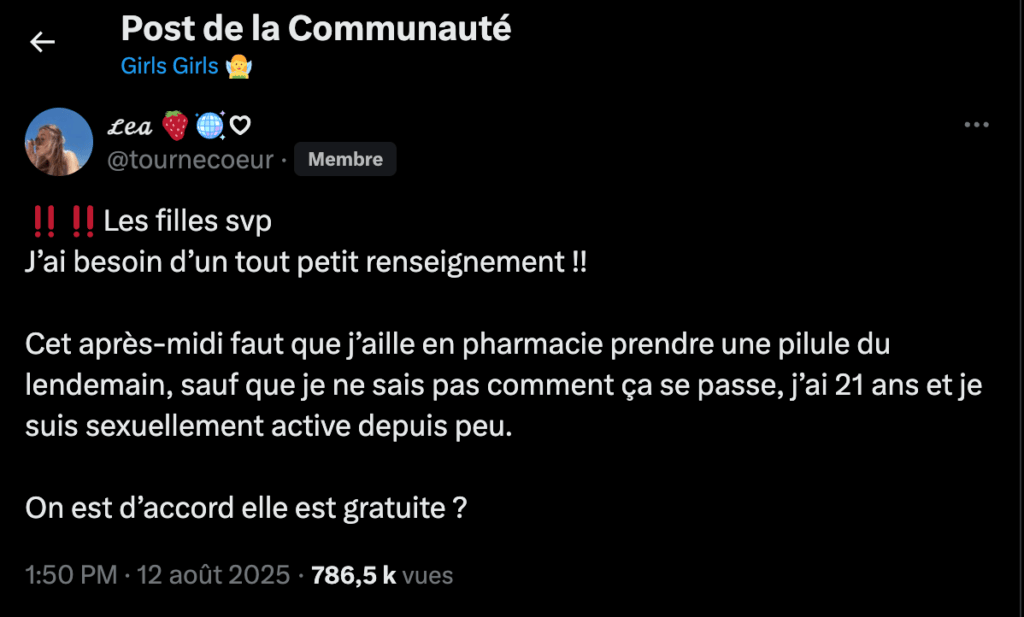 Sur X, les girl's girls s'entraident // Source : Capture Numerama Sur X, les girl's girls s'entraident // Source : Capture Numerama