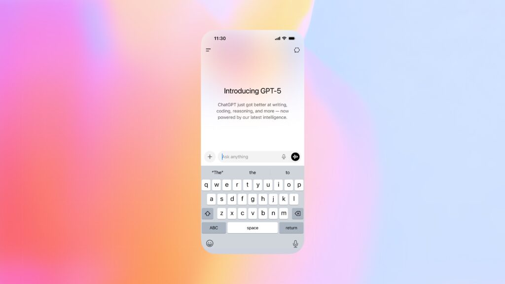 Les utilisateurs de l'application ChatGPT vont être accueillis par ce message d'accueil pour GPT-5. Les utilisateurs de l'application ChatGPT vont être accueillis par ce message d'accueil pour GPT-5.