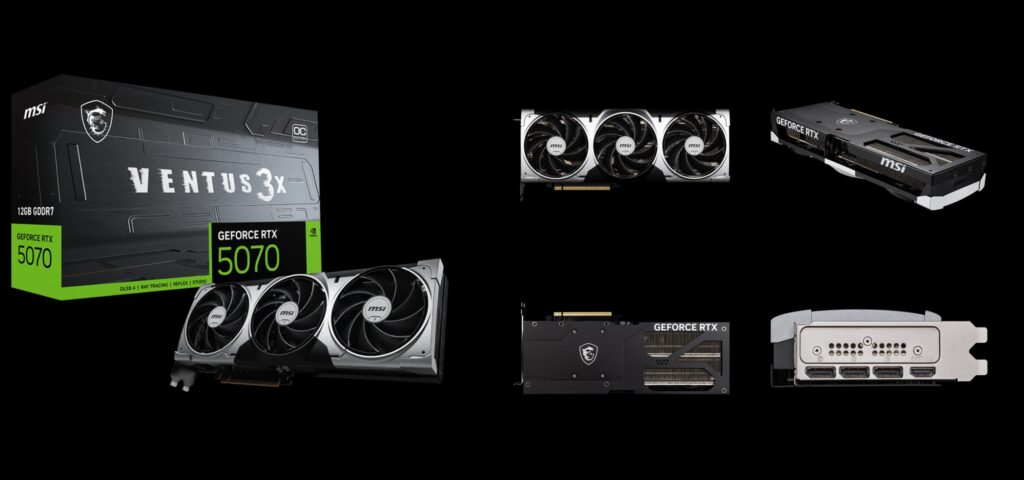 GeForce RTX 5070 12G VENTUS 3X OC GeForce RTX 5070 12G VENTUS 3X OC