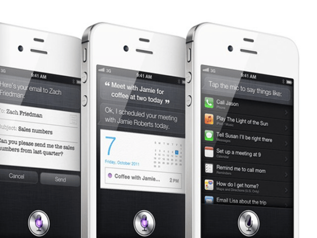 Siri sur iPhone 4S, en 2011. Siri sur iPhone 4S, en 2011.