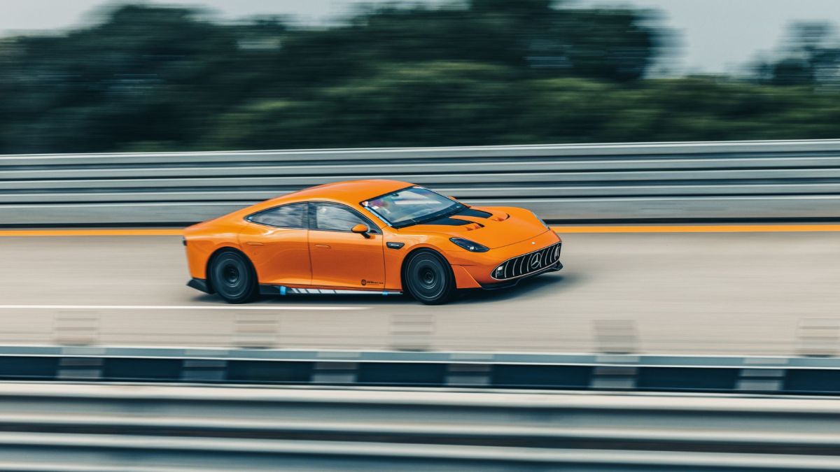 Le concept Mercedes-AMG GT XX a battu un record d'endurance // Source : Mercedes Le concept Mercedes-AMG GT XX a battu un record d'endurance // Source : Mercedes