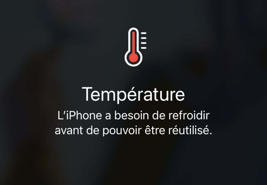 Dans les pires configurations, ce message apparaît à l'écran.