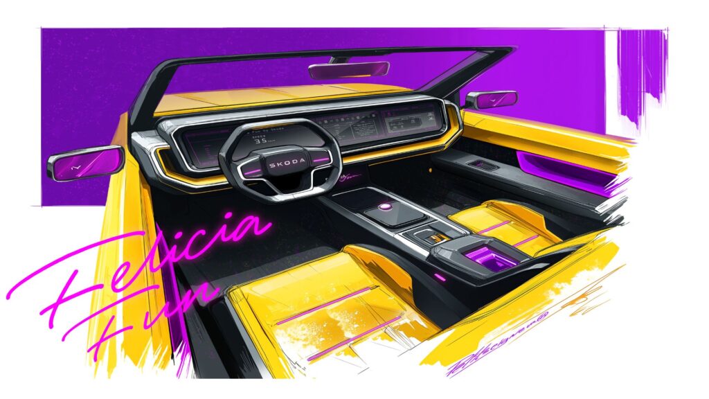 Skoda a réinterprété un de ses modèles atypique : le pick-up Felicia Fun // Source : Skoda