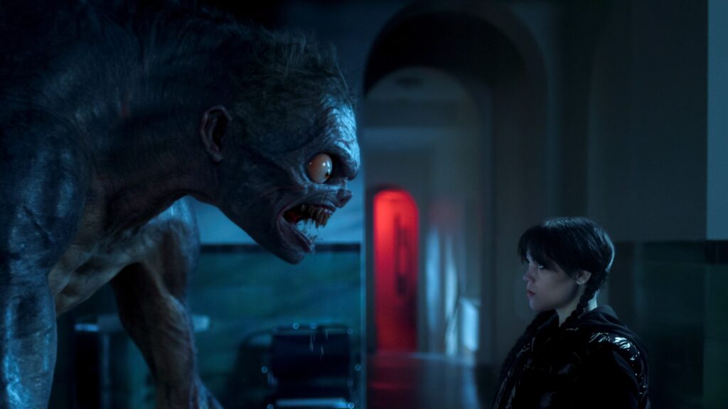 Wednesday. Jenna Ortega as Wednesday Addams in episode 204 of Wednesday. Cr. Courtesy of Netflix © 2025
