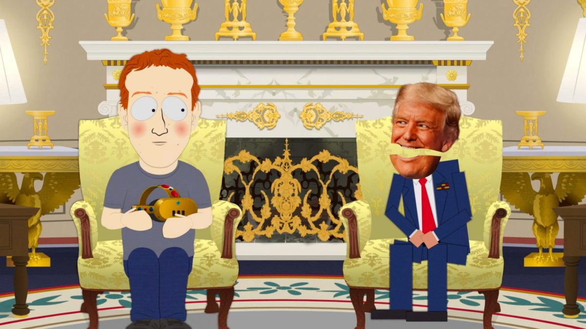 South Park, avec Donald Trump et Mark Zuckerberg // Source : Capture Numerama South Park, avec Donald Trump et Mark Zuckerberg // Source : Capture Numerama