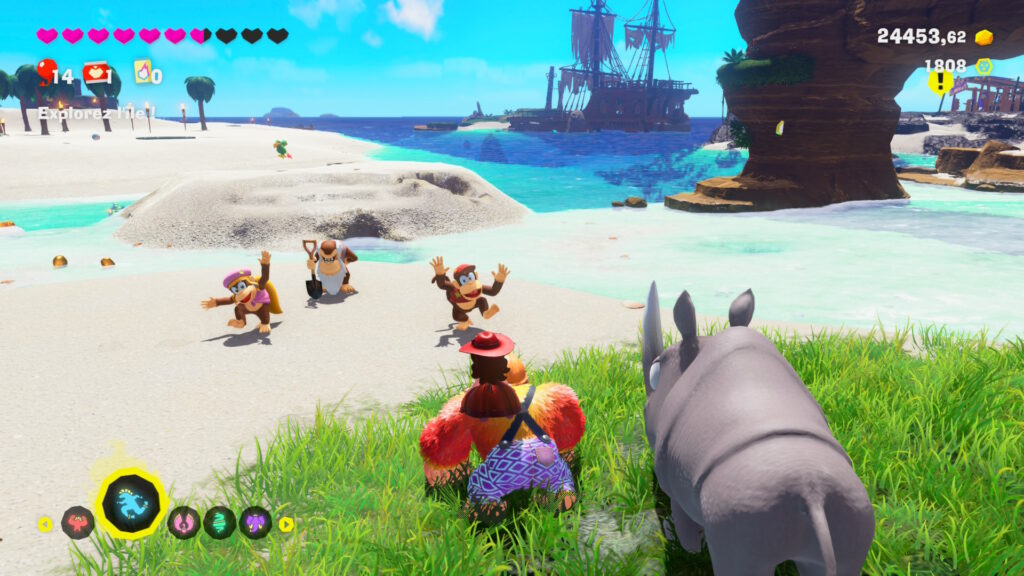 L'île de Donkey Kong est remplie d'easter eggs, mais ils servent souvent à faire joli.