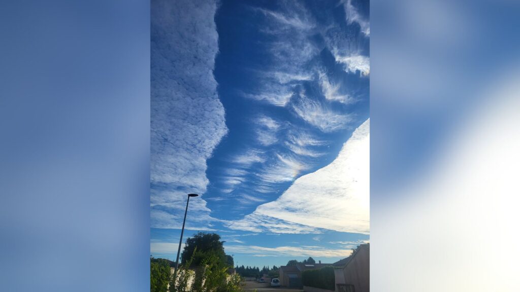 Trou de Virga aperçu à Sorgues // Source : Compte Facebook Delphine Garcia-Cornier Trou de Virga aperçu à Sorgues // Source : Compte Facebook Delphine Garcia-Cornier