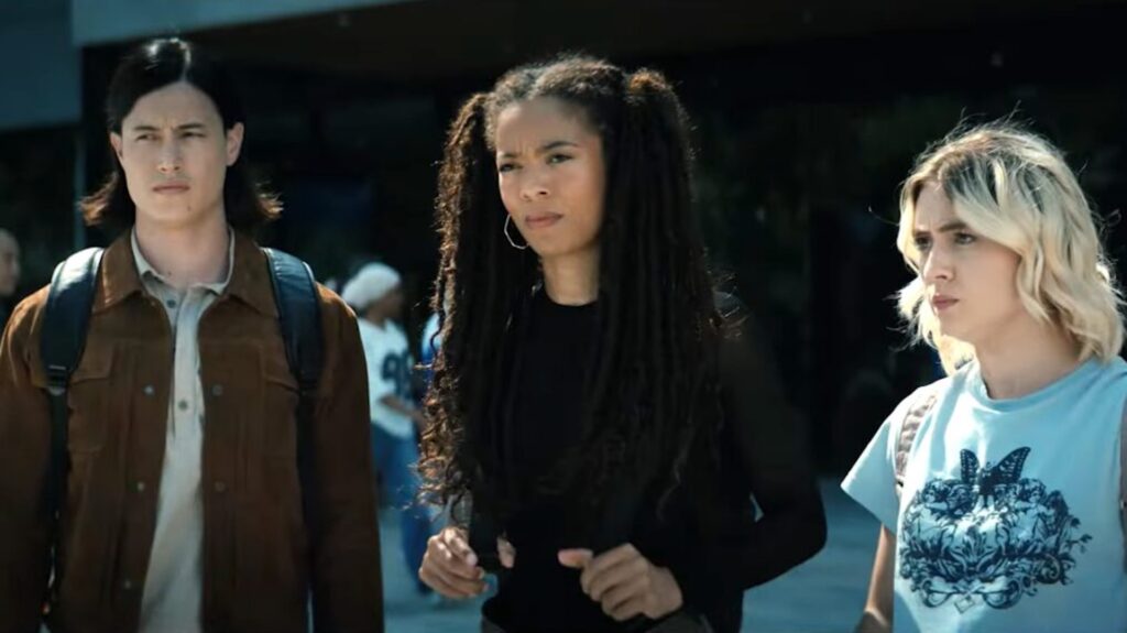 Jordan, Marie et Emma dans la saison 2 de Gen V // Source : Prime Video Jordan, Marie et Emma dans la saison 2 de Gen V // Source : Prime Video