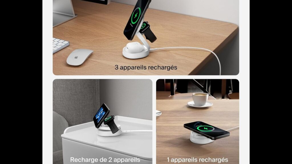 Belkin Station de Charge 3-en-1 Pliable // Source : Belkin