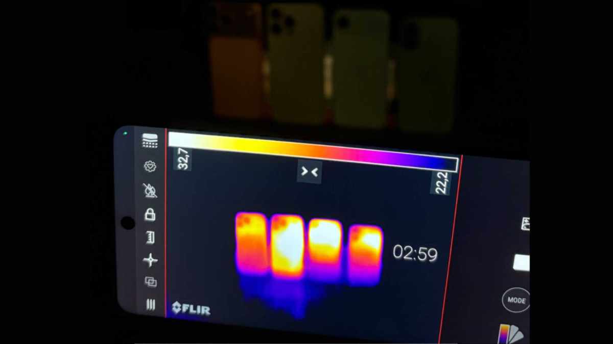 La caméra thermique sur les iPhone 17 et iPhone AIr. // Source : Numerama La caméra thermique sur les iPhone 17 et iPhone AIr. // Source : Numerama