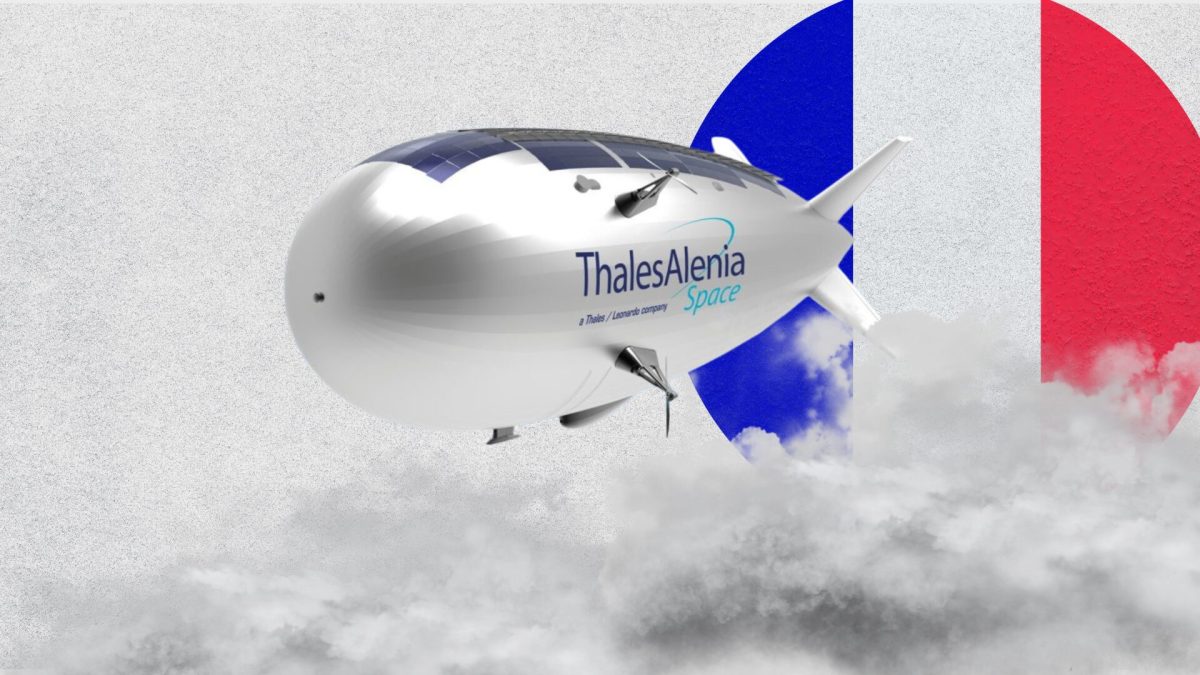 Stratobus très haute altitude // Source : Montage Numerama Stratobus très haute altitude // Source : Montage Numerama