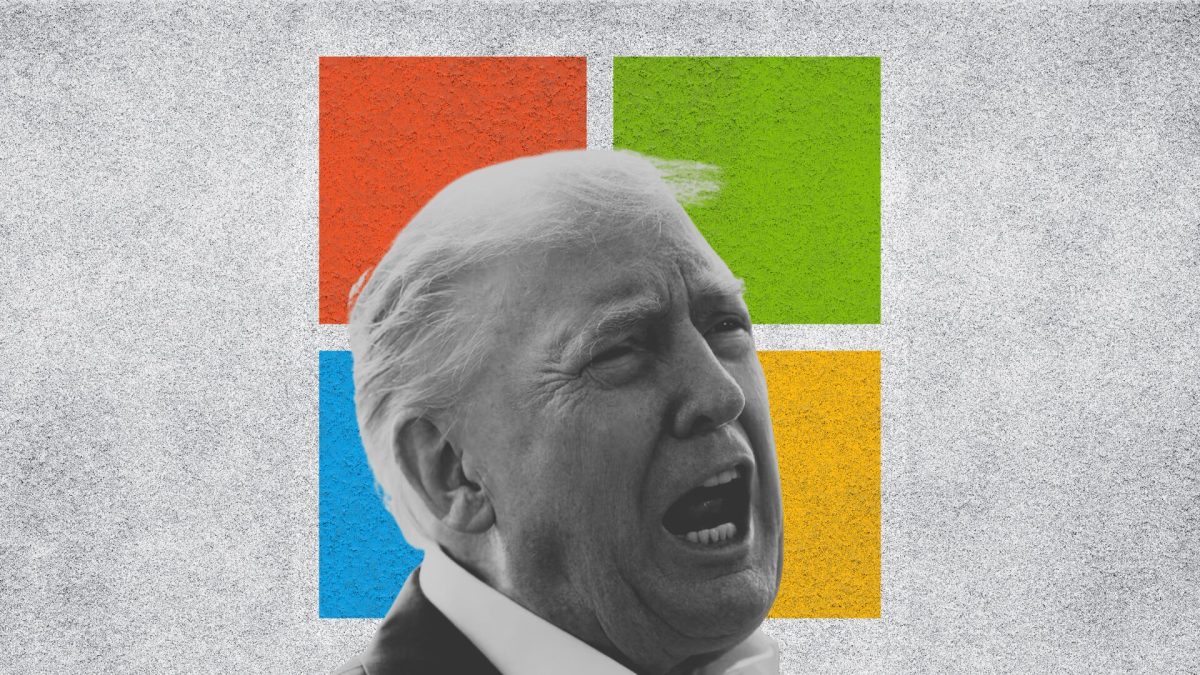 Trump joue les RH chez Microsoft // Source : Montage Numerama Trump joue les RH chez Microsoft // Source : Montage Numerama